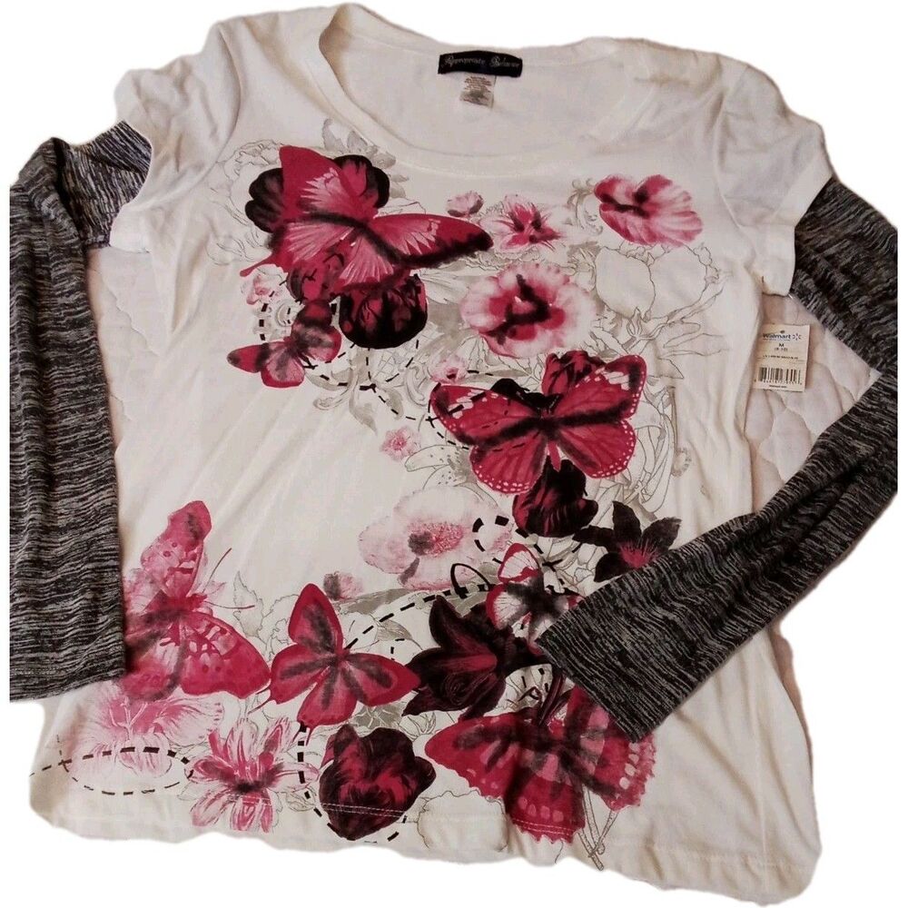 Women's New Old Stock Vintage With Tags Long Sleeve Shirt‎ Size Medium 8/10